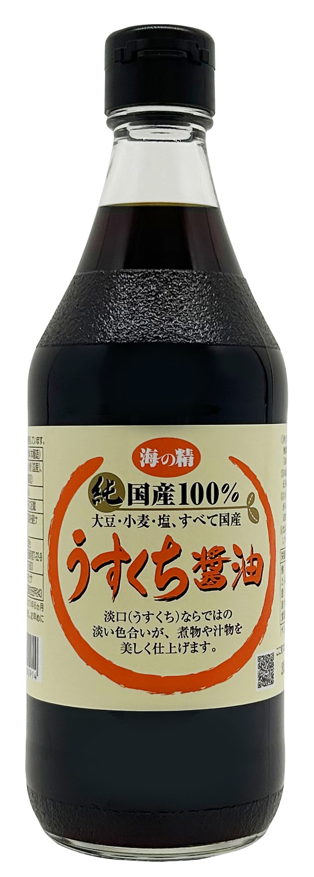 海の精　国産うすくち醤油　500ml