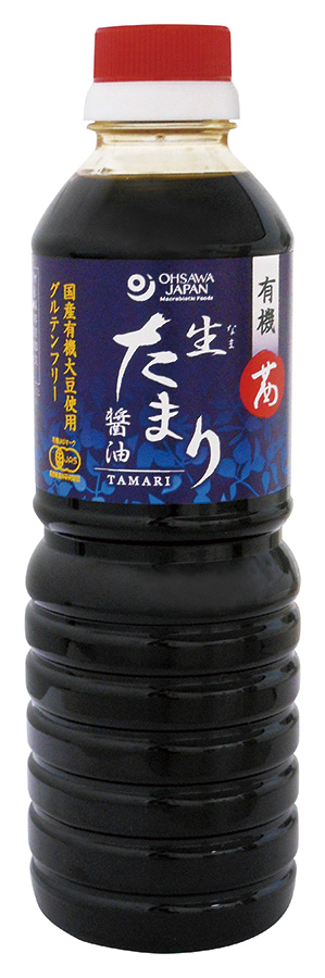 オーサワの有機茜生たまり醤油（グルテンフリー）　500ml