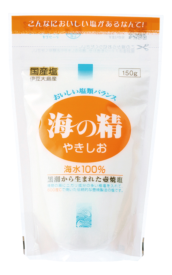 海の精　やきしお　スタンドパック　150g
