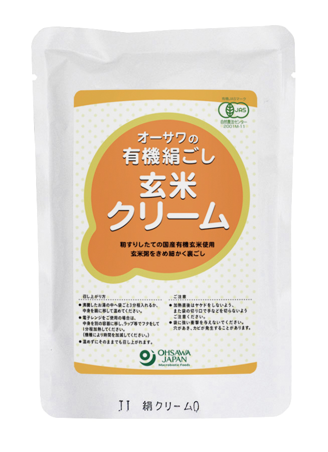 オーサワの有機絹ごし玄米クリーム　200g