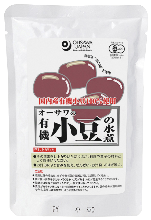 オーサワの有機小豆の水煮　230g(固形量200g)
