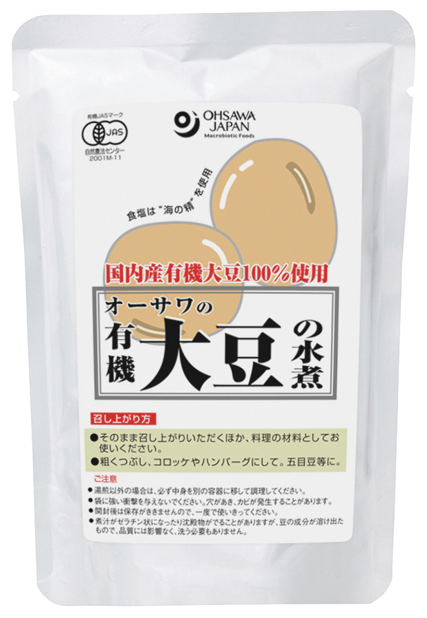 オーサワの有機大豆の水煮　230g(固形量140g)