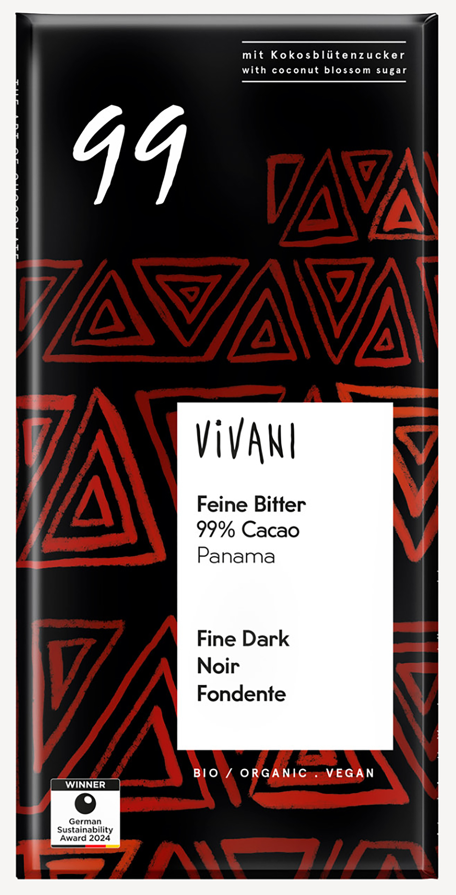 ViVANI オーガニックファインダークチョコレート99%【販売期間：11月1日～3月31日予定】　80g