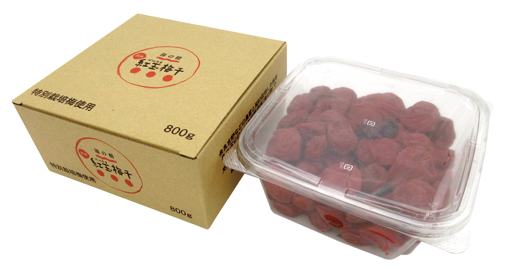特別栽培 紅玉梅干 箱　800g