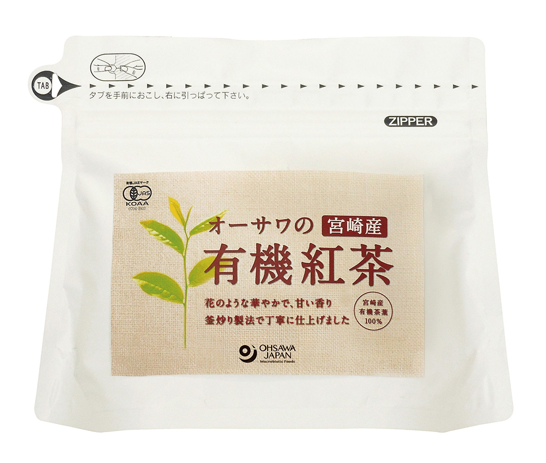 オーサワの宮崎産有機紅茶（ティーバッグ）　60g(3g×20包)(1)