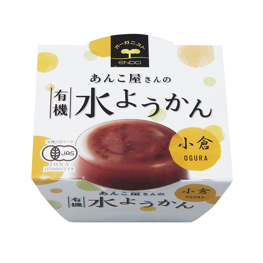あんこ屋さんの有機水ようかん(小倉)【販売期間：3月1日～9月30日予定】　100g