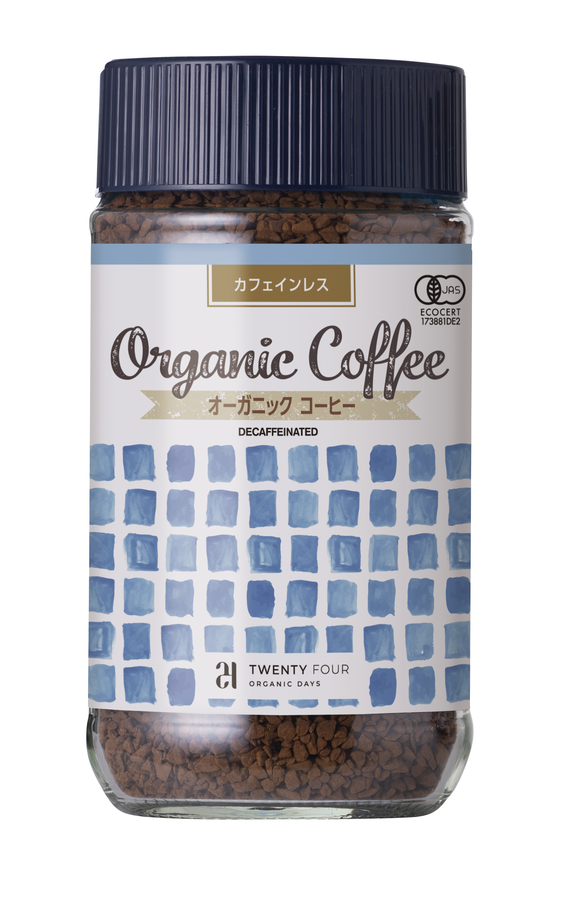 24 ORGANICDAYSオーガニックインスタントコーヒーカフェインレス　100g