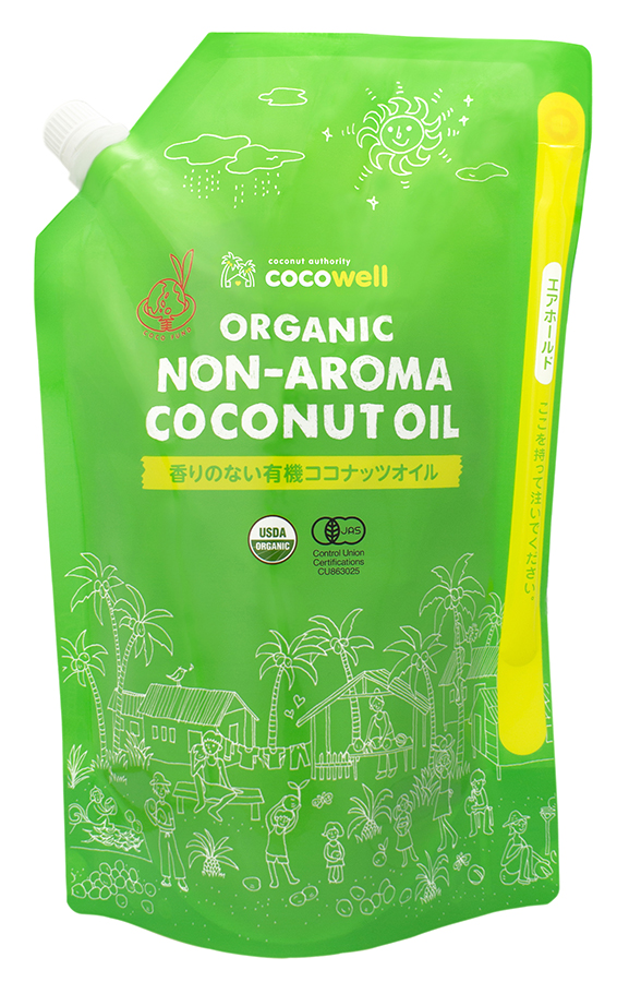 香りのない有機ココナッツオイル　1840g(2L)