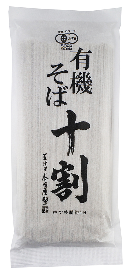 有機十割そば　180g