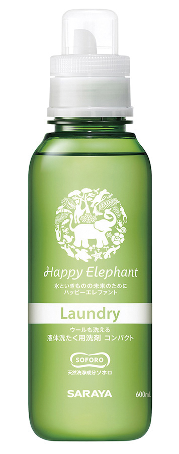 ハッピーエレファント 液体洗たく用洗剤　本体　600ml(1)