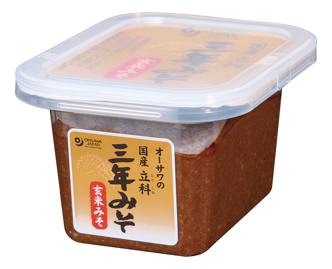 オーサワの国産立科三年みそ（玄米）　300g