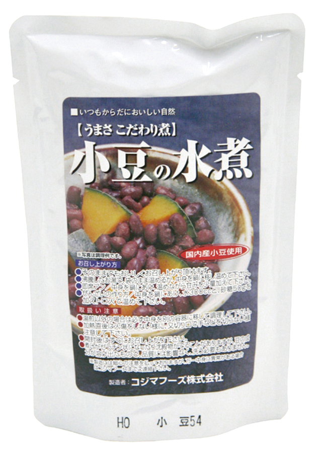 国内産 小豆の水煮　230g