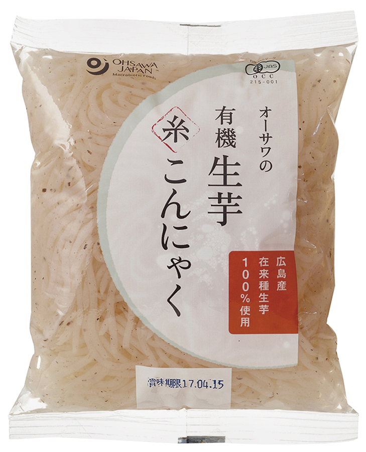 オーサワの有機生芋 糸こんにゃく　180g