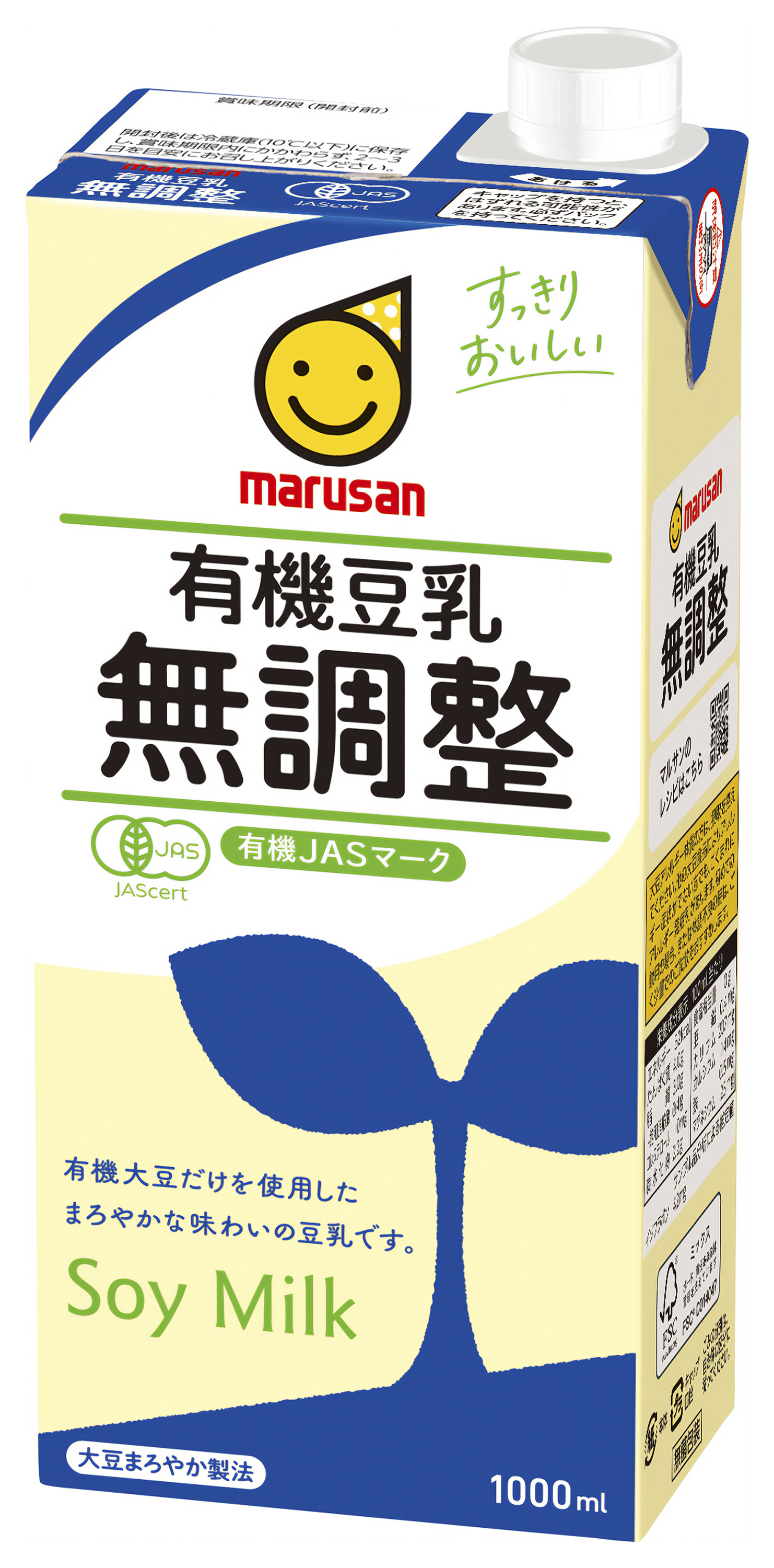 有機豆乳　無調整　1L