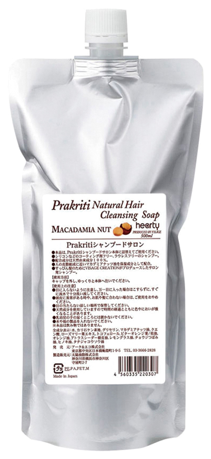 Prakriti(プラクリティ)　シャンプードサロン　詰替用　500ml