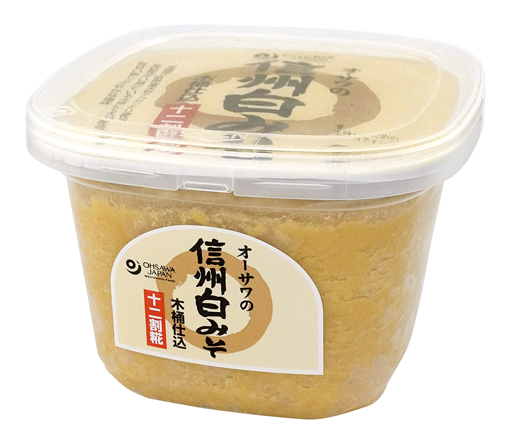 オーサワの信州白みそ(十二割糀木桶仕込み)　650g