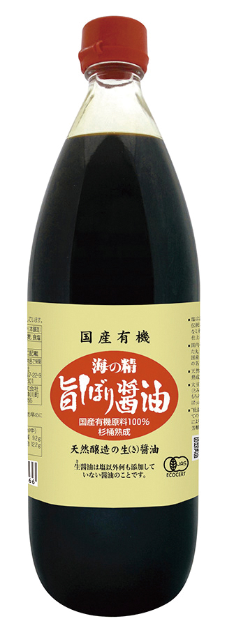 海の精 国産有機・旨しぼり醤油　1L