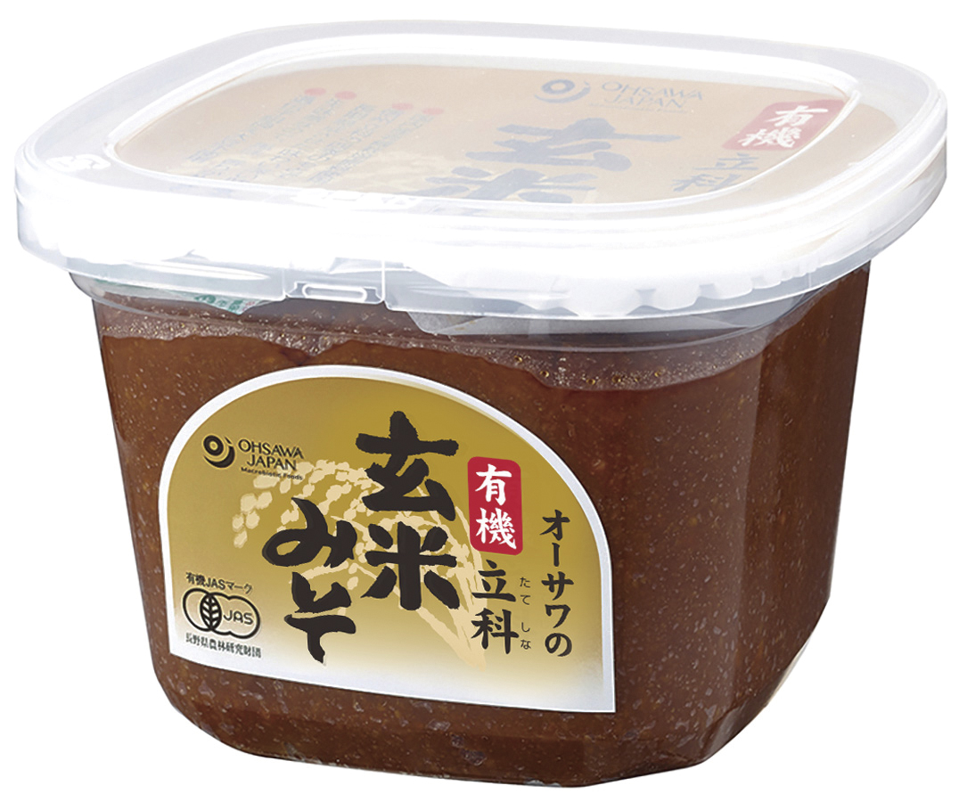 オーサワの有機立科玄米みそ　650g