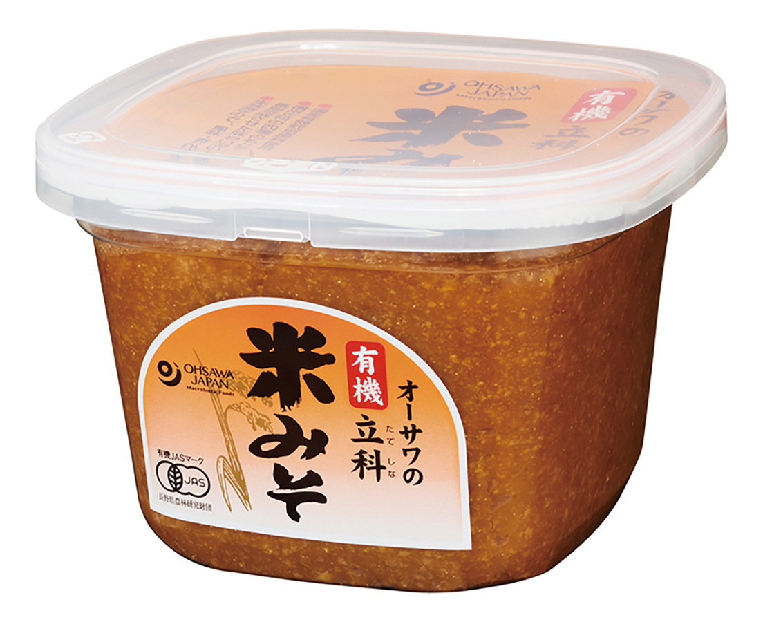 オーサワの有機立科米みそ　650g