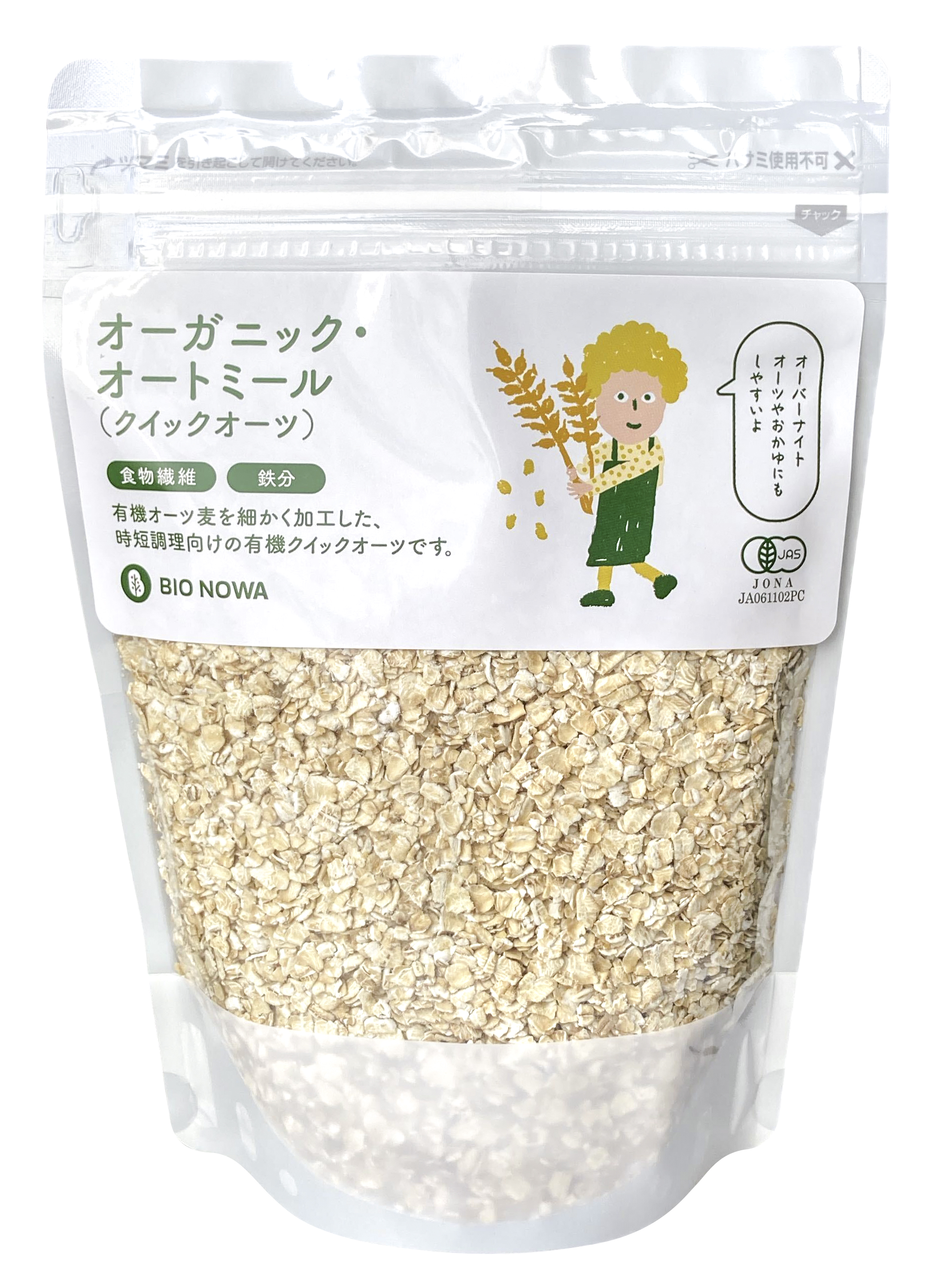 ＢＩＯＮＯＷＡ　オーガニック・オートミール(クイックオーツ)　300g