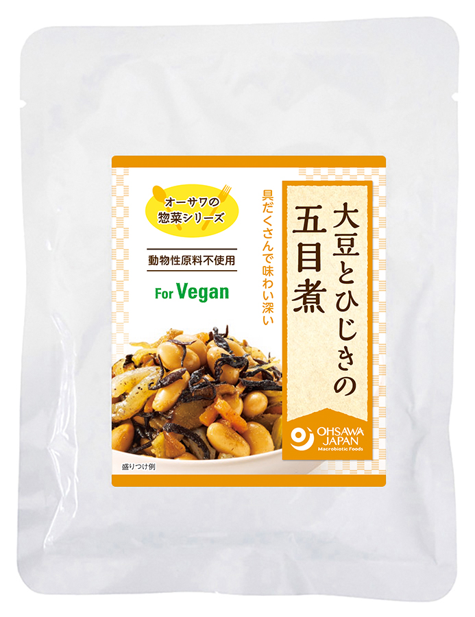 オーサワの惣菜シリーズ 大豆とひじきの五目煮　100g