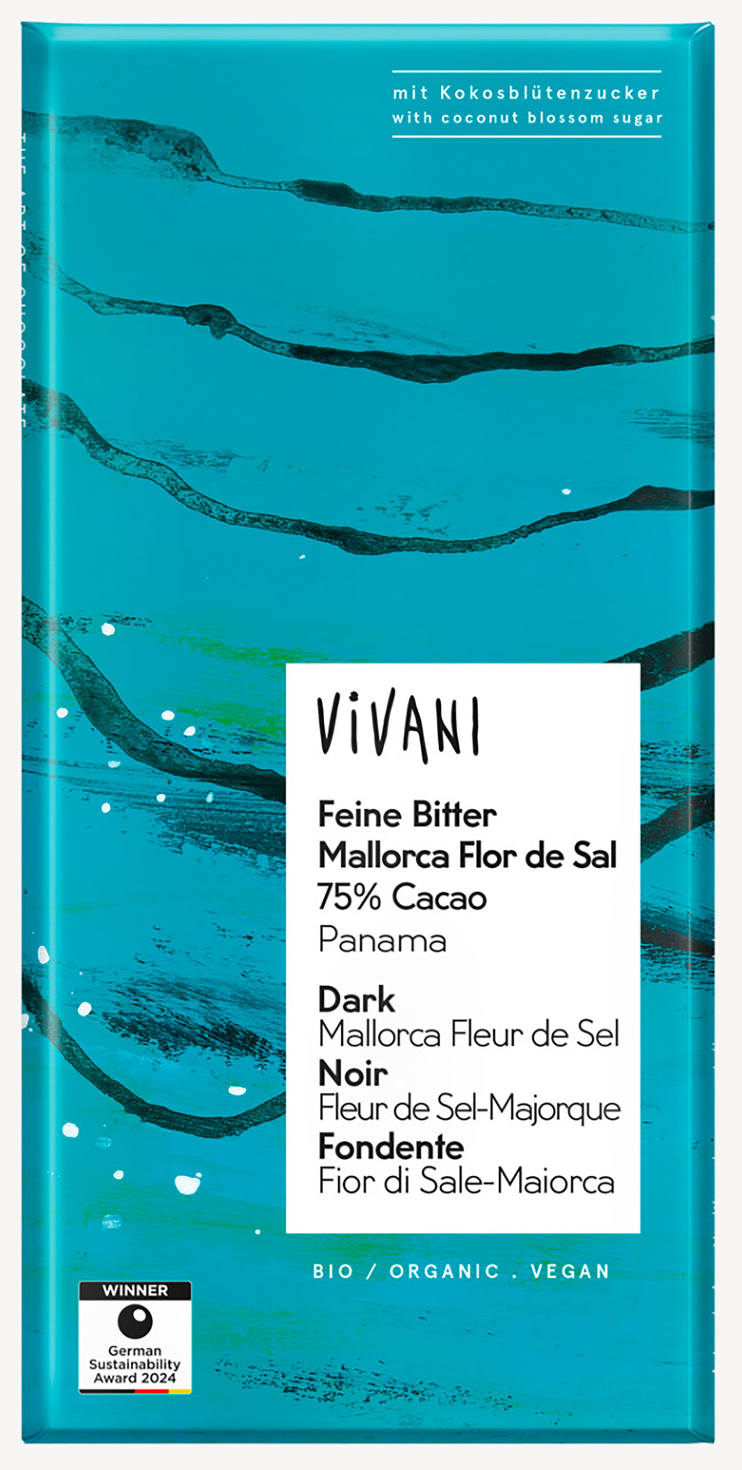 ViVANI オーガニックダーク塩チョコレート75％【販売期間：11月1日～3月31日予定】　80g