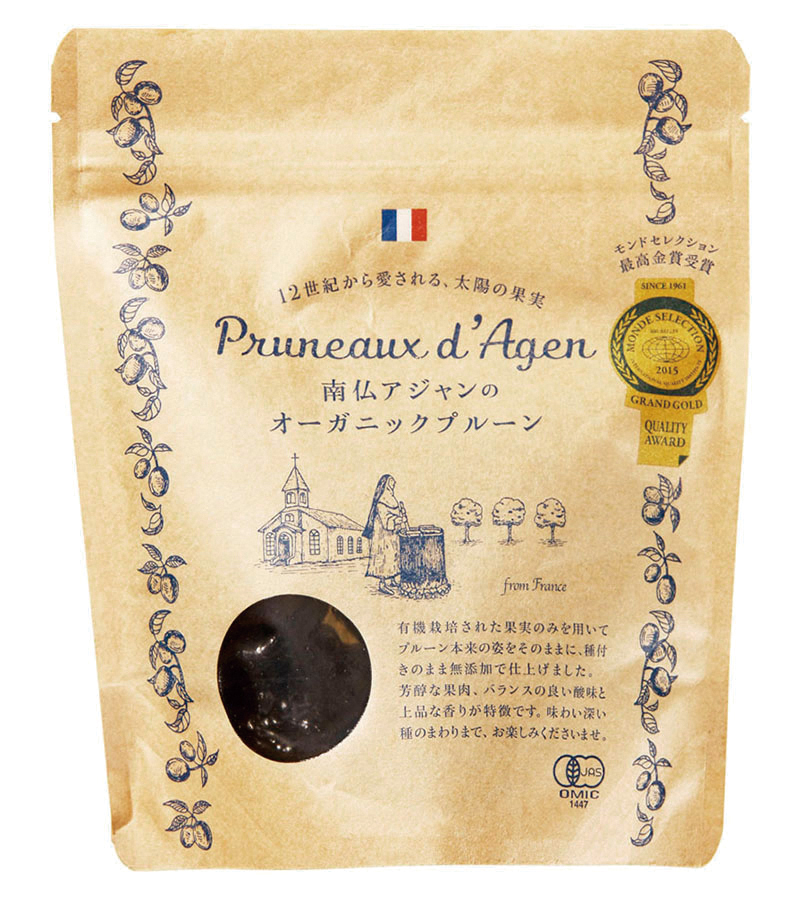南仏アジャンのオーガニックプルーン(種付き)　200g