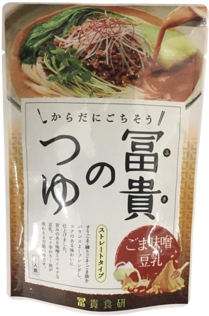 冨貴のつゆ・ごま味噌豆乳　180g