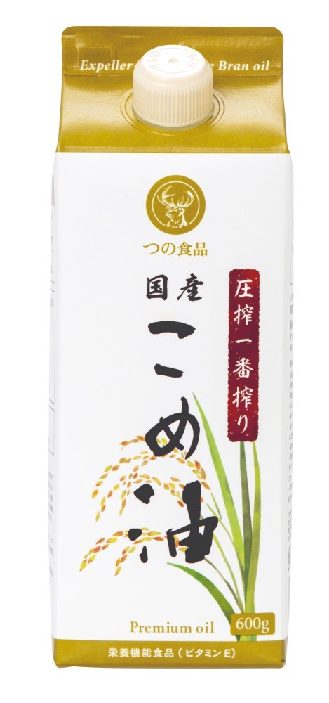 圧搾一番搾り国産こめ油紙パック　600g