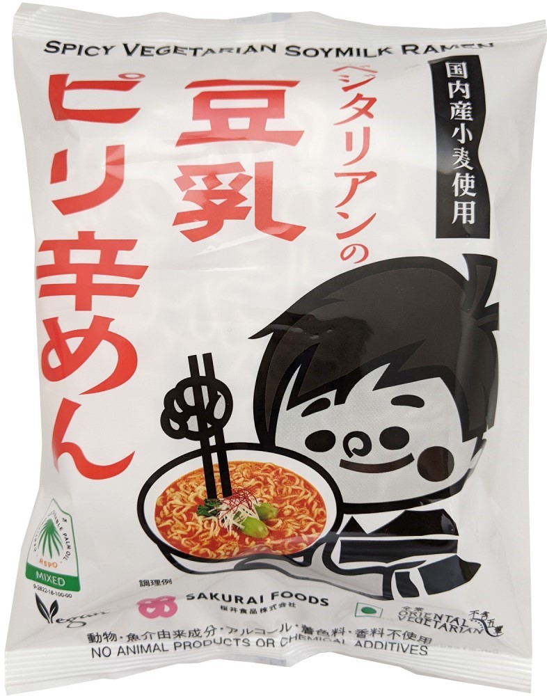 ベジタリアンの豆乳ピリ辛めん　138g