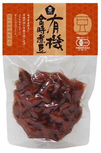 有機金時煮豆　125g