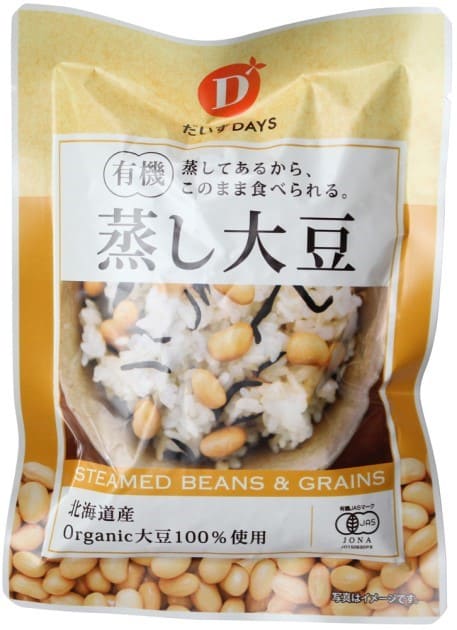 有機蒸し大豆　100g