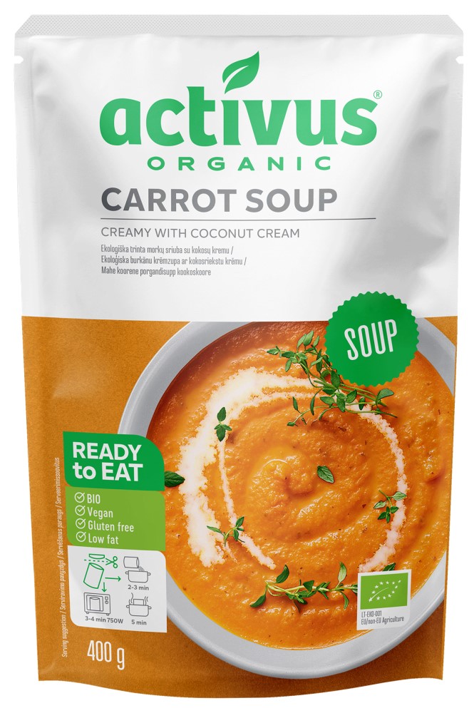 activus　オーガニックキャロットスープ　400g