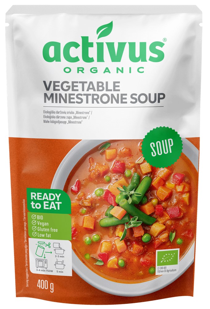 activus　オーガニックミネストローネ　400g