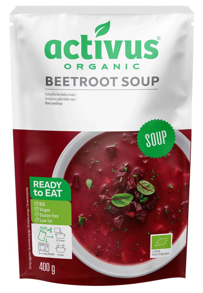 activus　オーガニックビーツスープ　400g