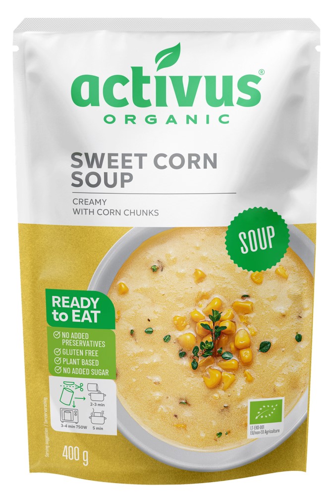 activus　オーガニックコーンスープ　400g