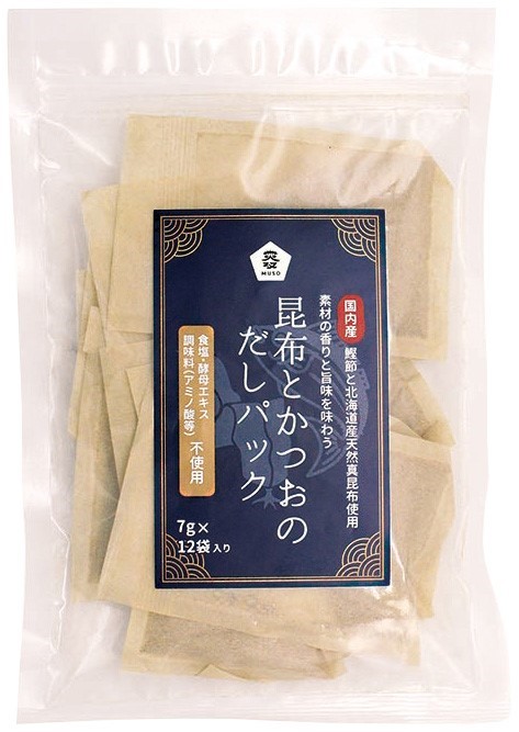昆布とかつおのだしパック　7g×12
