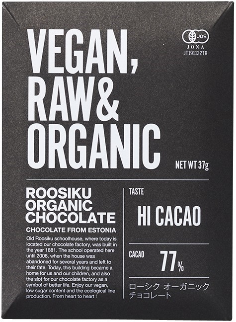 ローシクオーガニックチョコレート･ハイカカオ77%　37g
