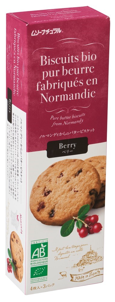 バタービスケット・ベリー　4枚×3