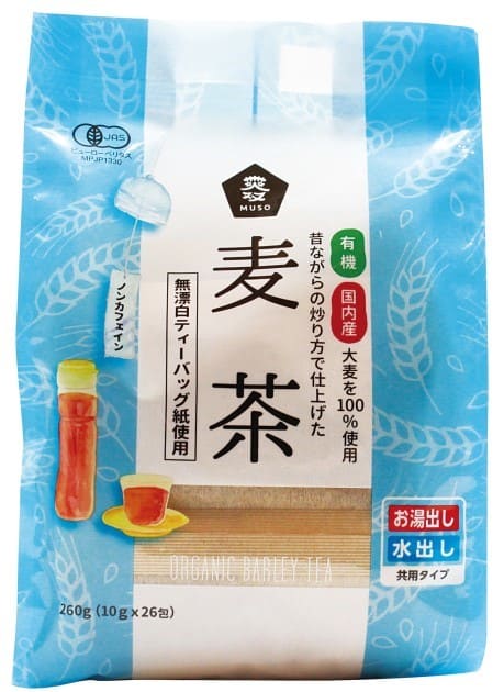 有機麦茶・ティーバッグ　10g×26