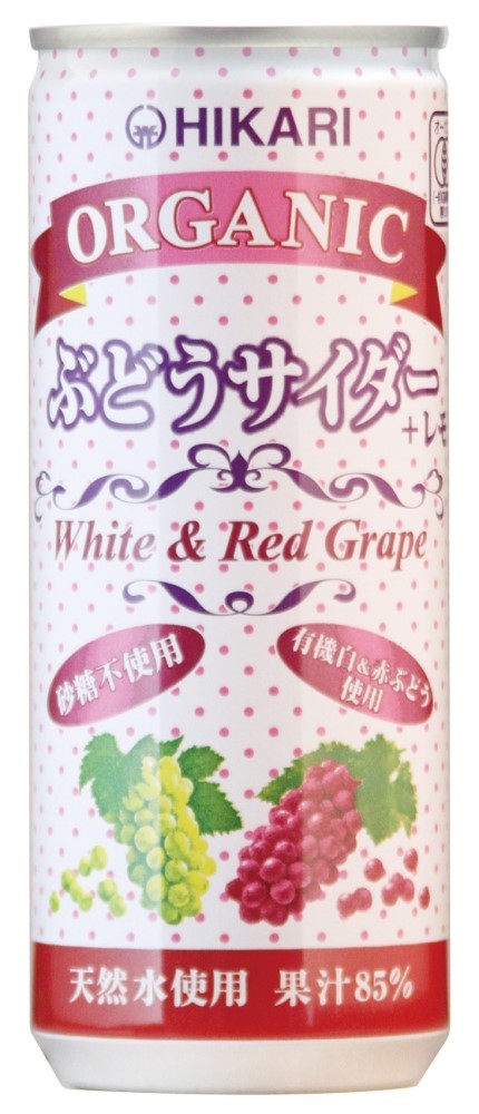 オーガニックぶどうサイダー＋レモン　250ml