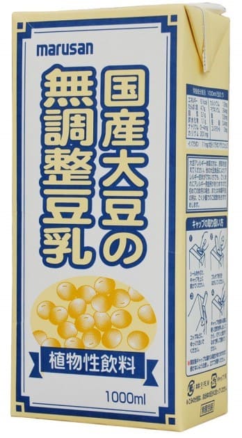 国産大豆の無調整豆乳　1000ml