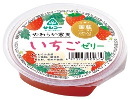 やわらか寒天　いちごゼリー　110g